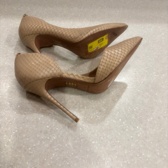 BCBGMAXAZRIA Nexxa Women's Size 6 Almond Snake Print Carrano Dress Pump Heels - Picture 7 of 11